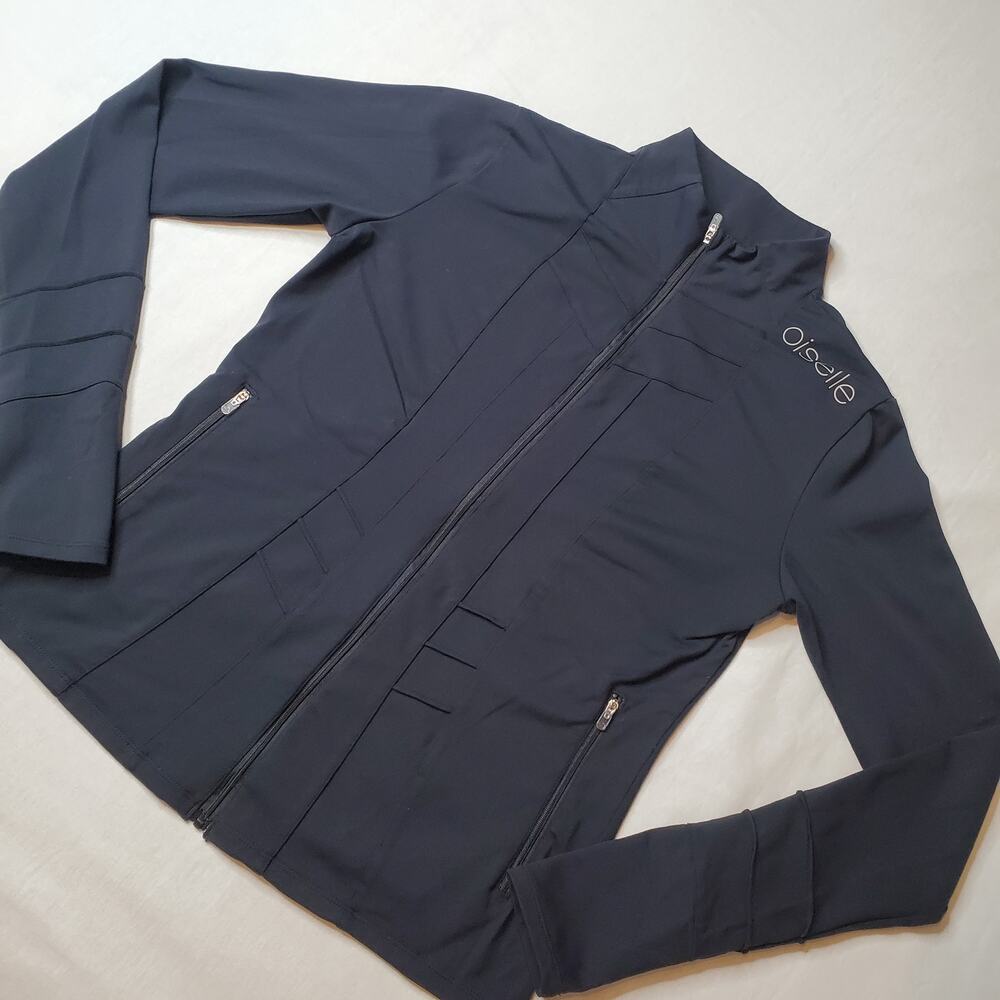 Oiselle Women's Size 4 Aero Jacket Full Zip Running Black